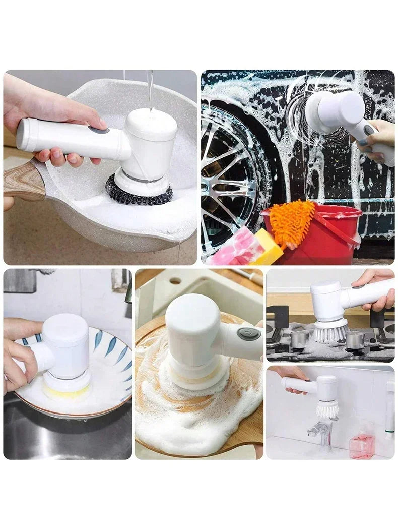 5-in-1 Cordless Electric Spin Scrubber